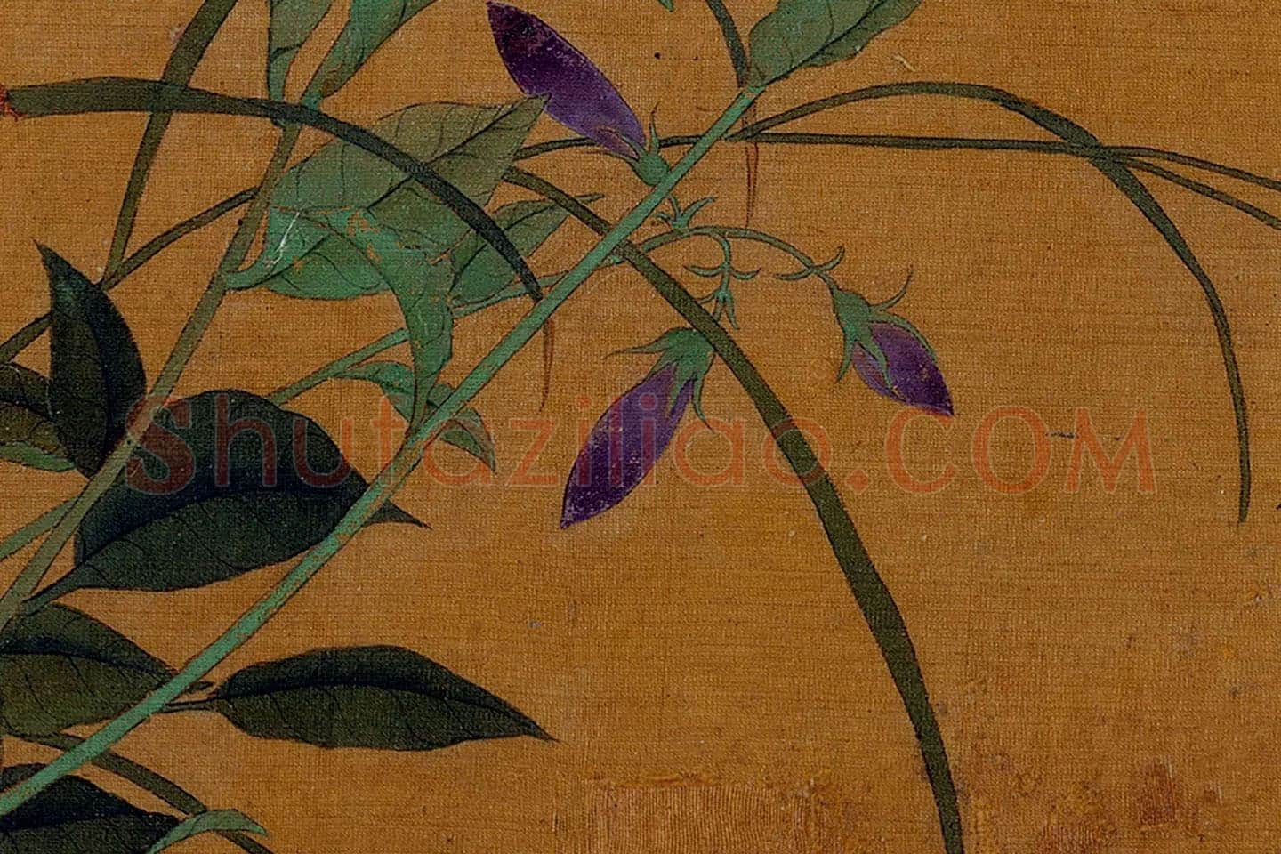 黄筌工笔画《瓢虫蜜蜂》局部 (3)