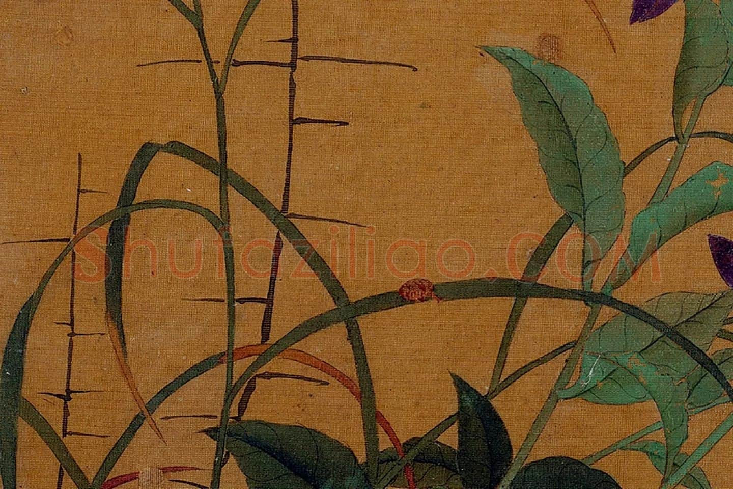 黄筌工笔画《瓢虫蜜蜂》局部 (4)