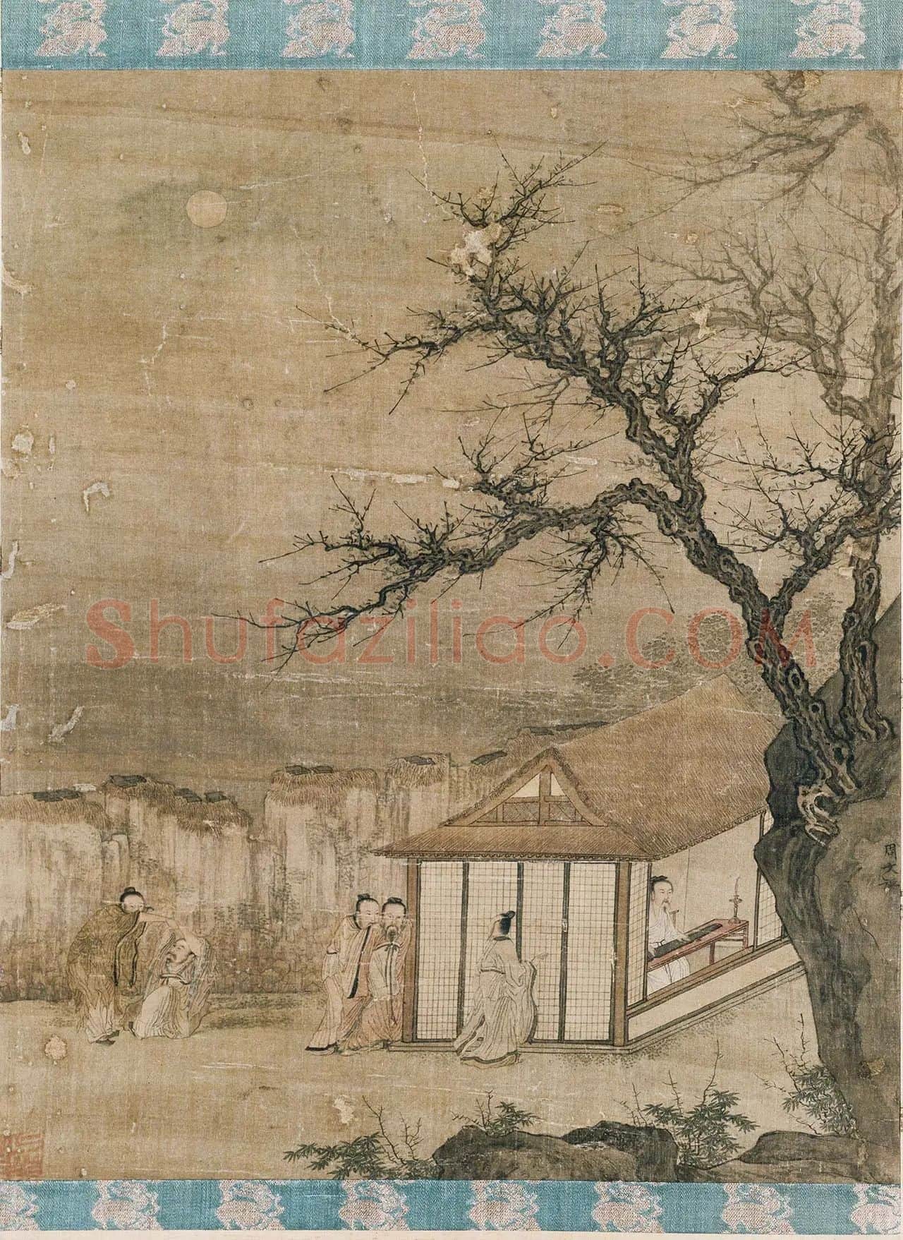 周文矩 (款)听琴图