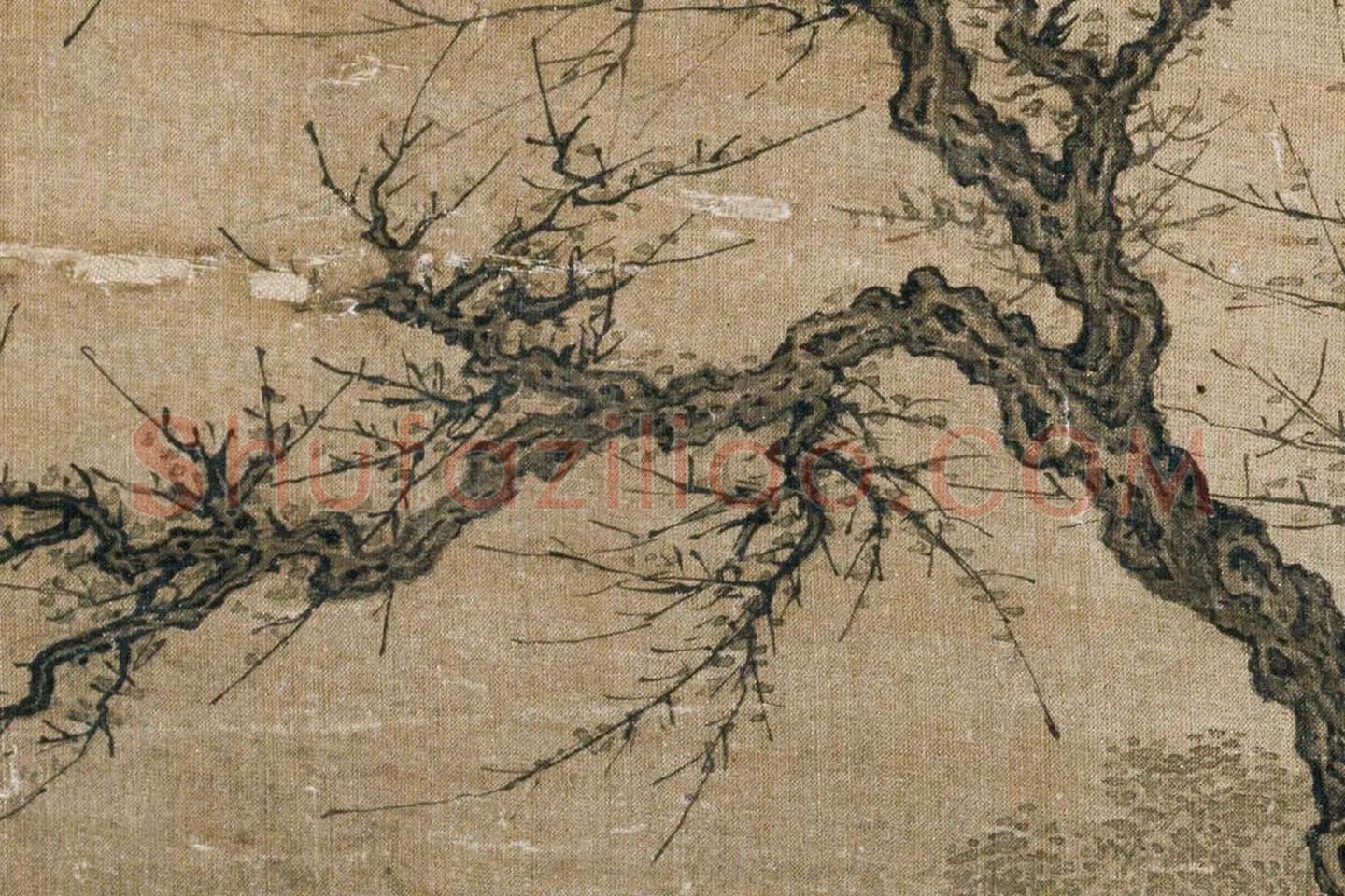 周文矩 (款)听琴图局部 (4)