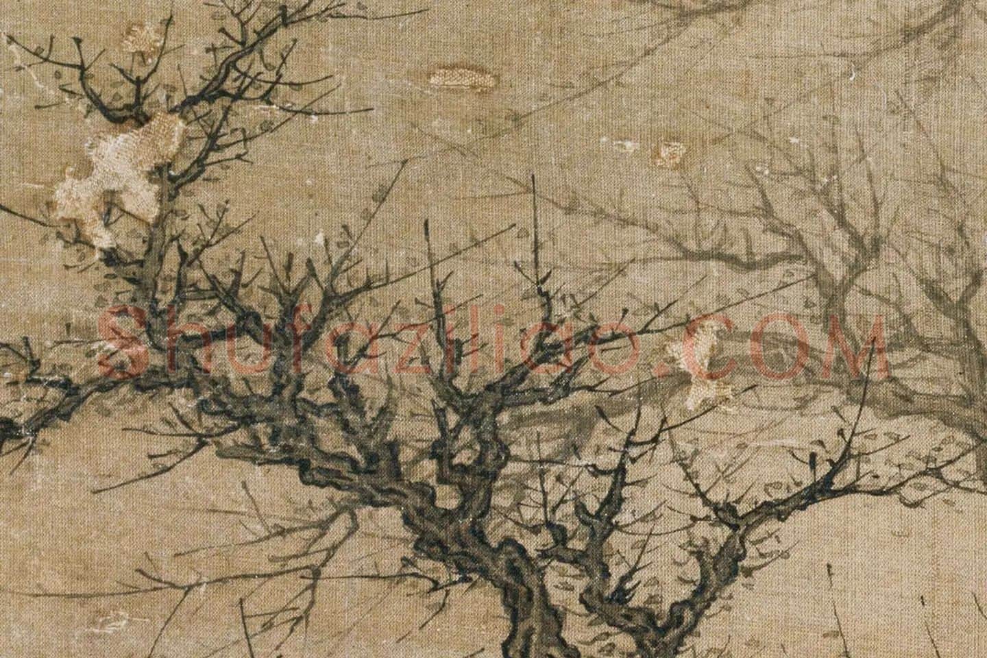 周文矩 (款)听琴图局部 (5)
