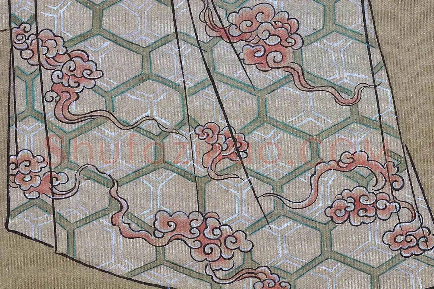 唐寅人物画《王蜀宫妓图》高清大图局部 (12)