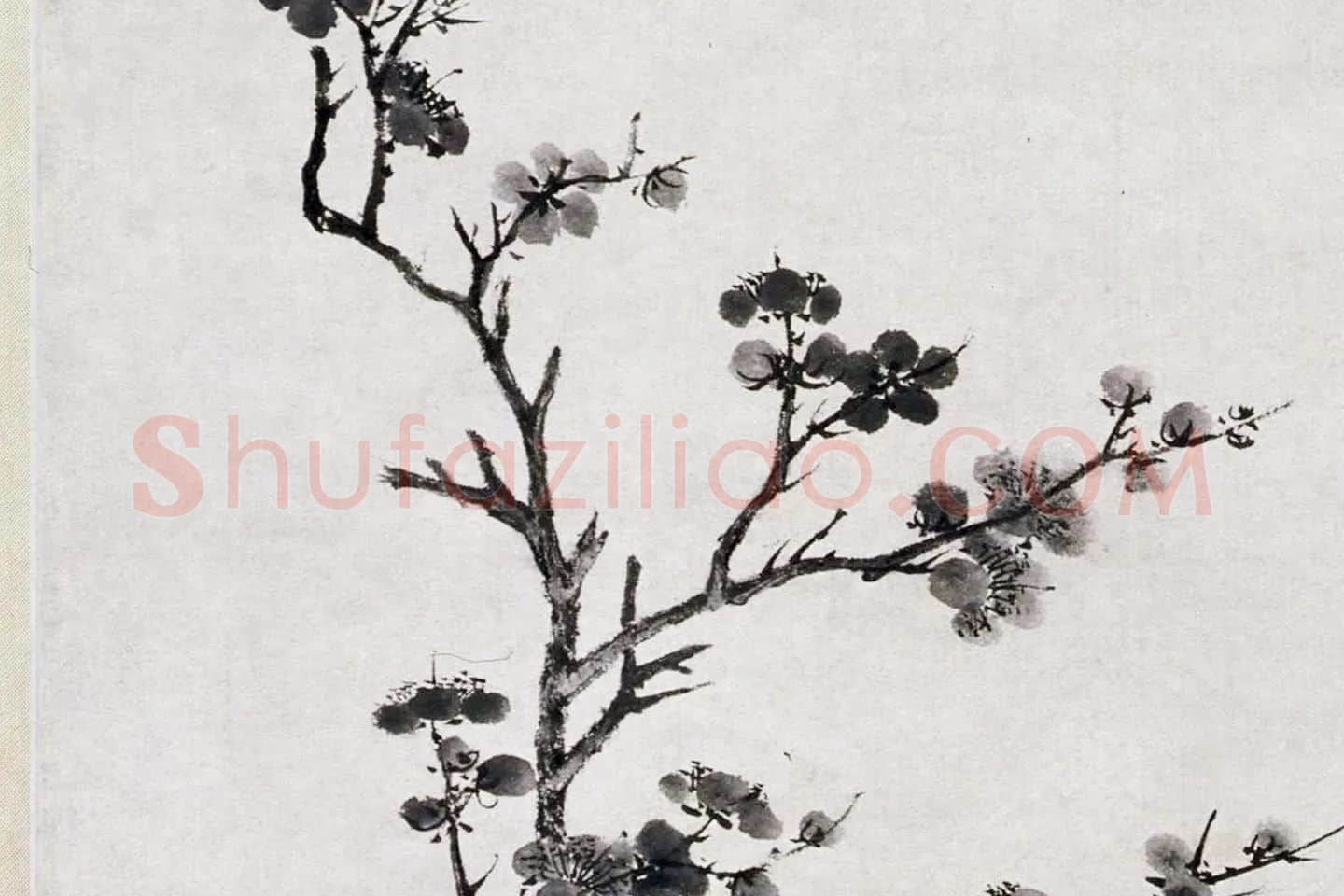 唐寅《墨梅图》局部 (1)