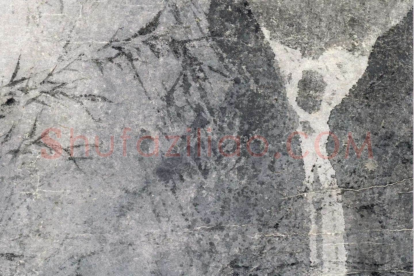 唐寅山水人物画《茅屋蒲团图》局部 (3)