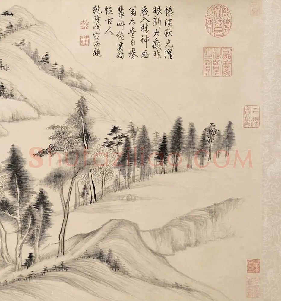 明-董其昌-仿黄子久江山秋霁图卷_09