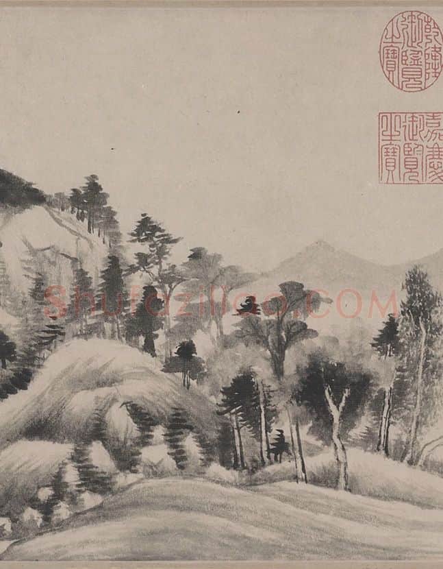 董其昌《潇湘白云图》书画合壁卷 (11)