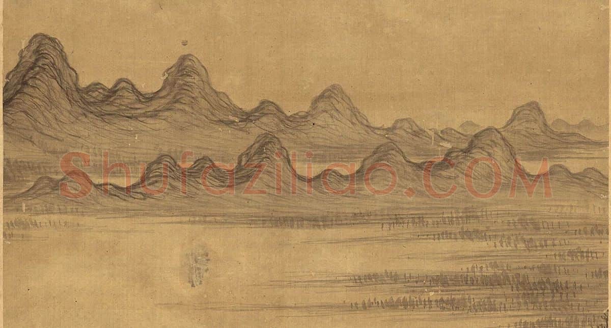 董其昌山水画《九峰寒翠图 》 (2)