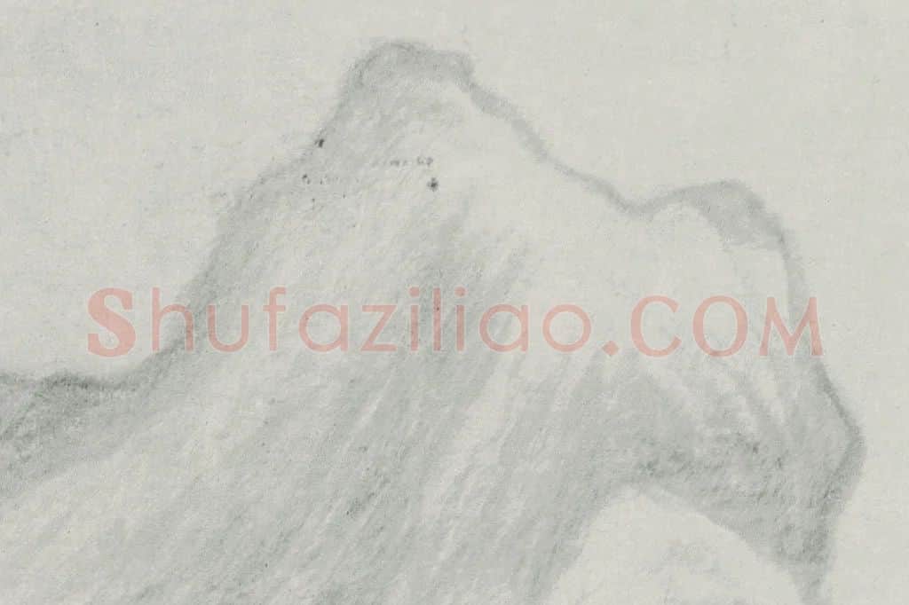 董其昌水墨山水画《葑泾仿古图》局部 (2)
