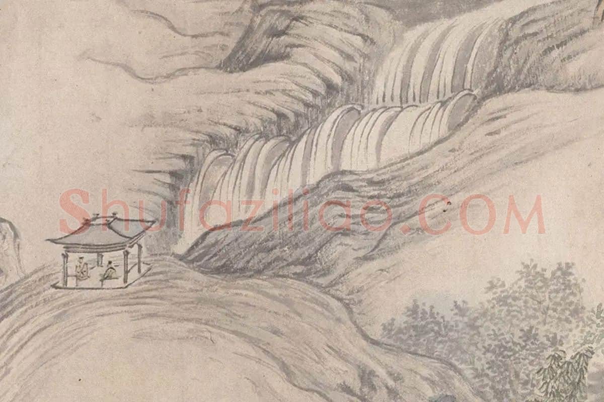 魏之克山水画长卷《金陵四季图》高清图局部细节 (6)