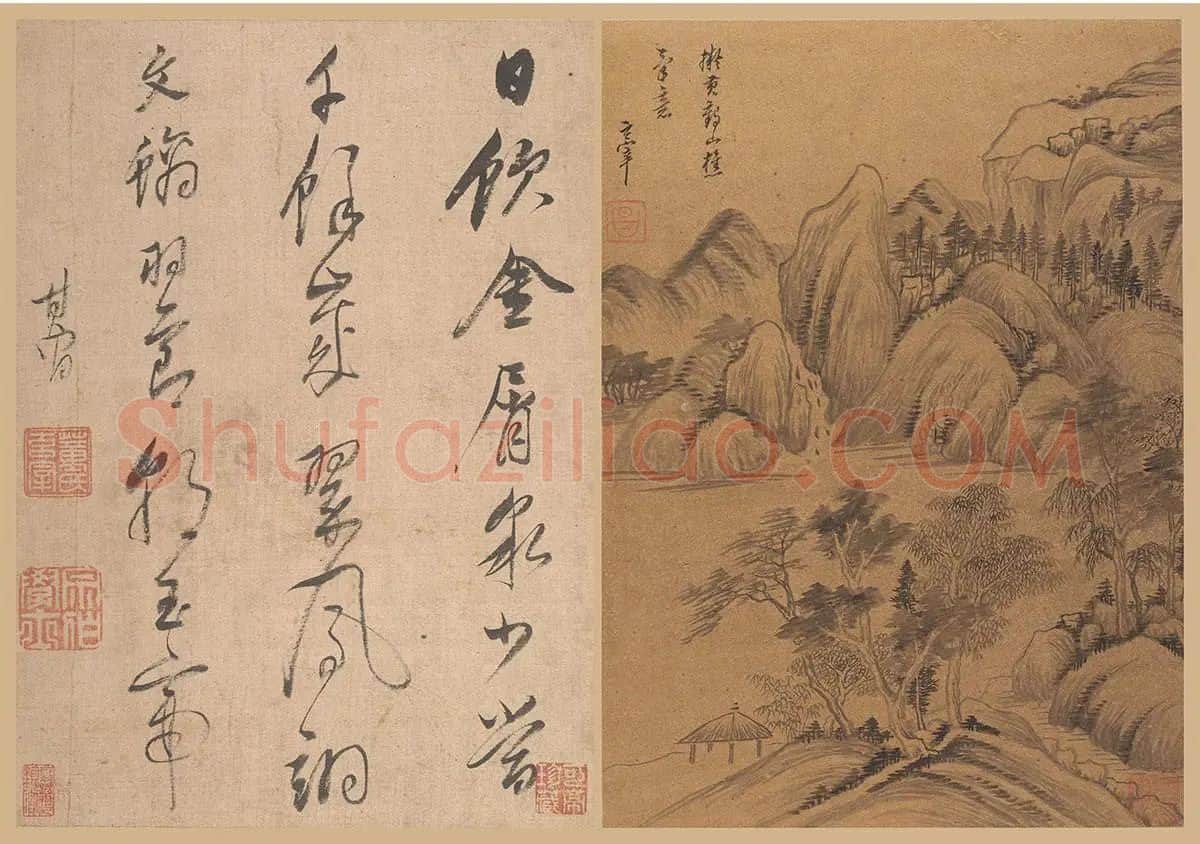 董其昌仿古山水册页 (2)