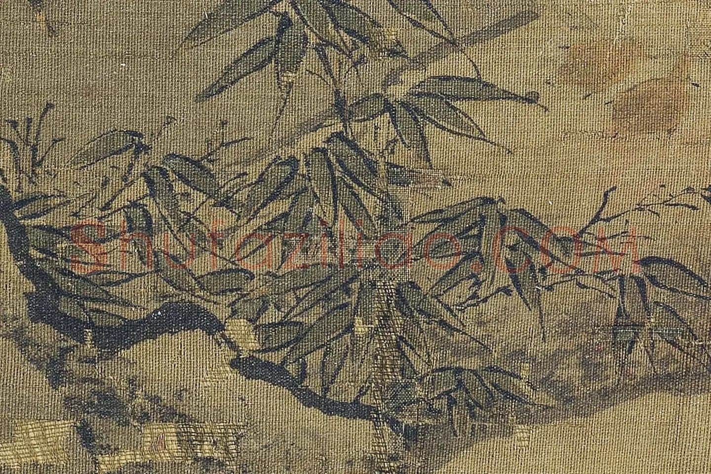 惠崇《寒林鸳鸟图》高清大图局部 (7)
