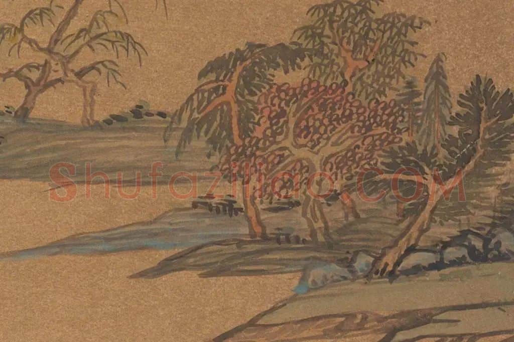 董其昌·仿古山水册页局部  (8)