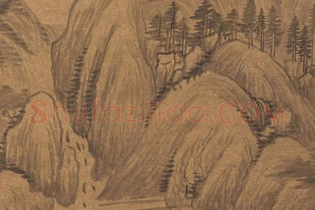 董其昌·仿古山水册页局部  (10)