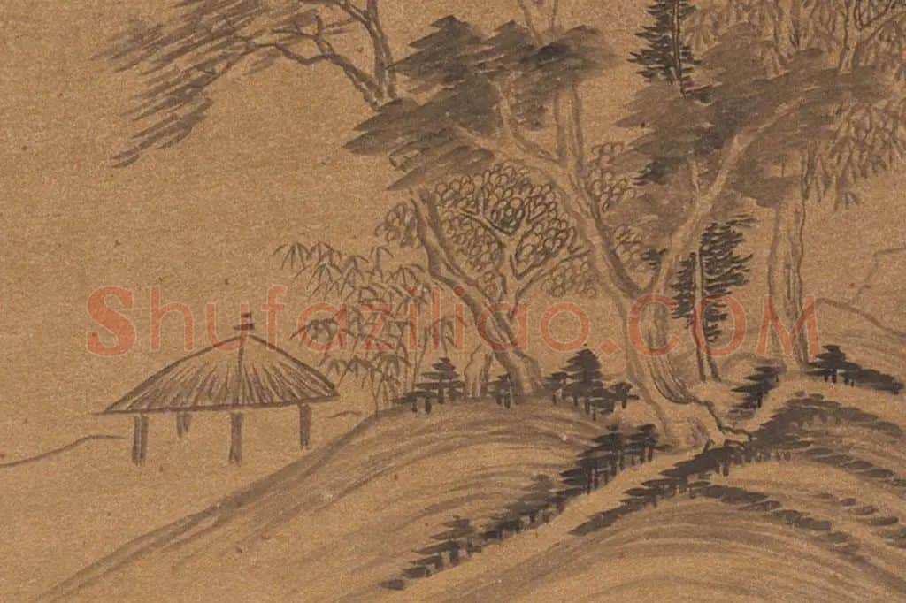 董其昌·仿古山水册页局部  (11)