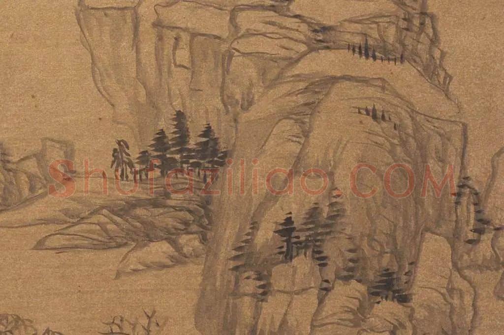 董其昌·仿古山水册页局部  (14)
