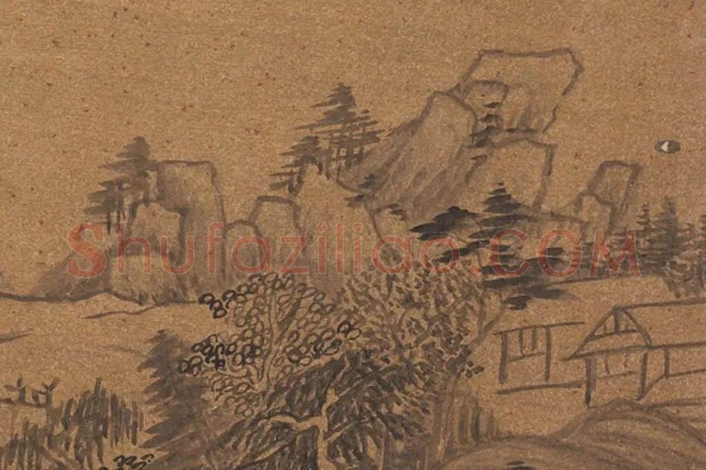 董其昌·仿古山水册页局部  (17)