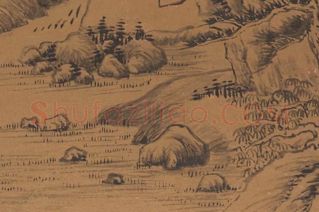 董其昌·仿古山水册页局部  (19)