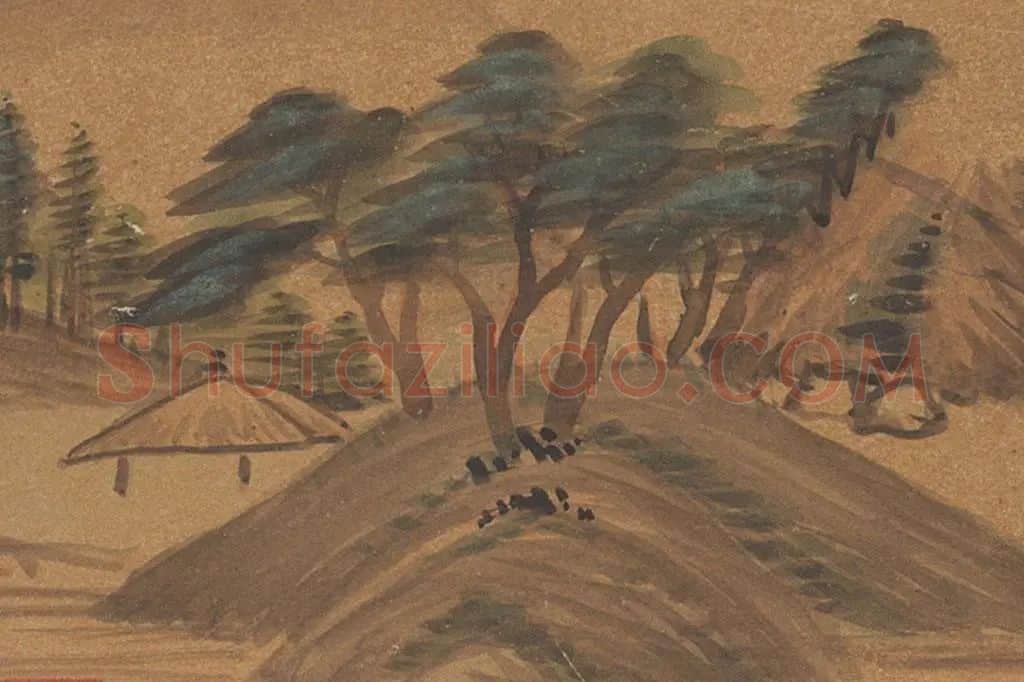 董其昌·仿古山水册页局部  (20)