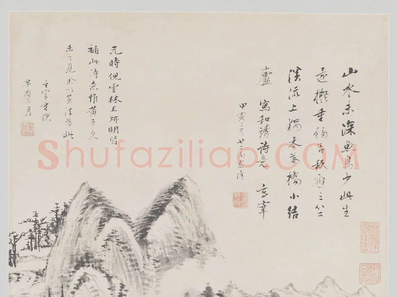 林和靖诗意图(三竺溪流图)_01