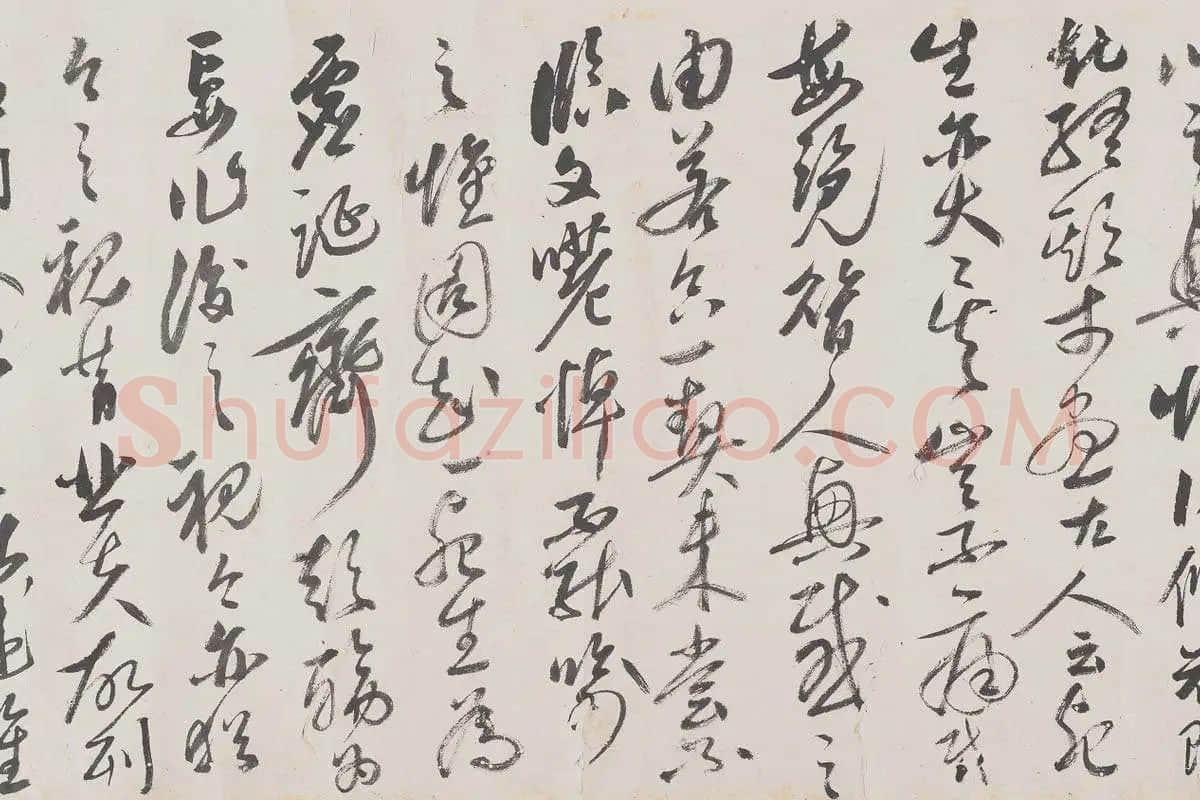 钱贡山水人物画书画合璧长卷《兰亭诗序图卷》局部 (13)