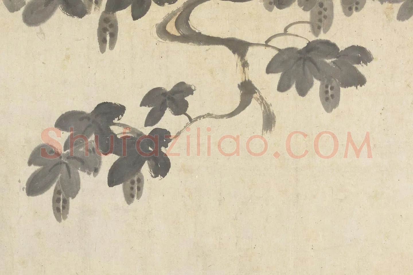 朱耷人物画《东坡朝云图》局部 (3)