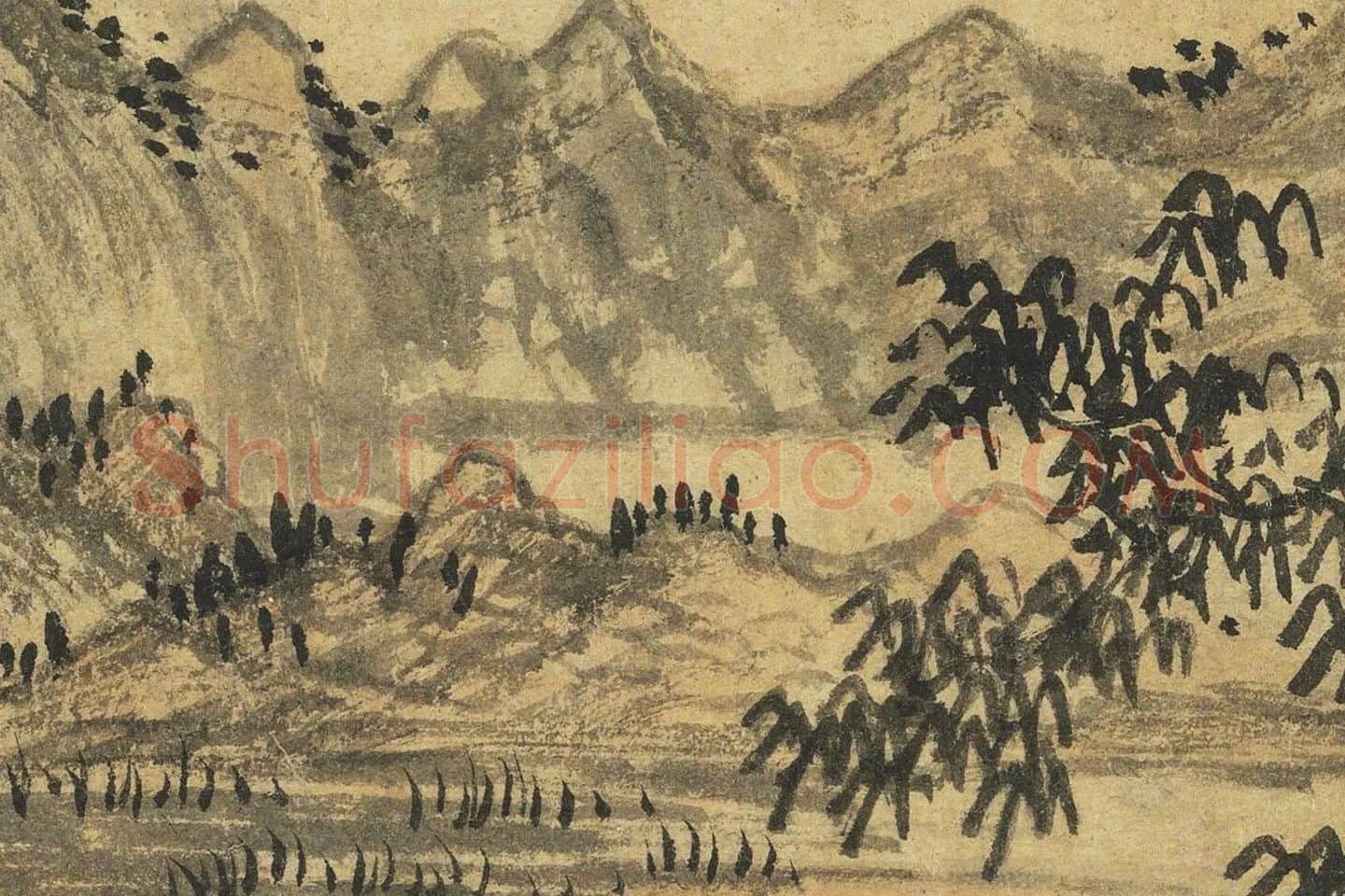 赵原《陆羽烹茶图》高清局部 (6)