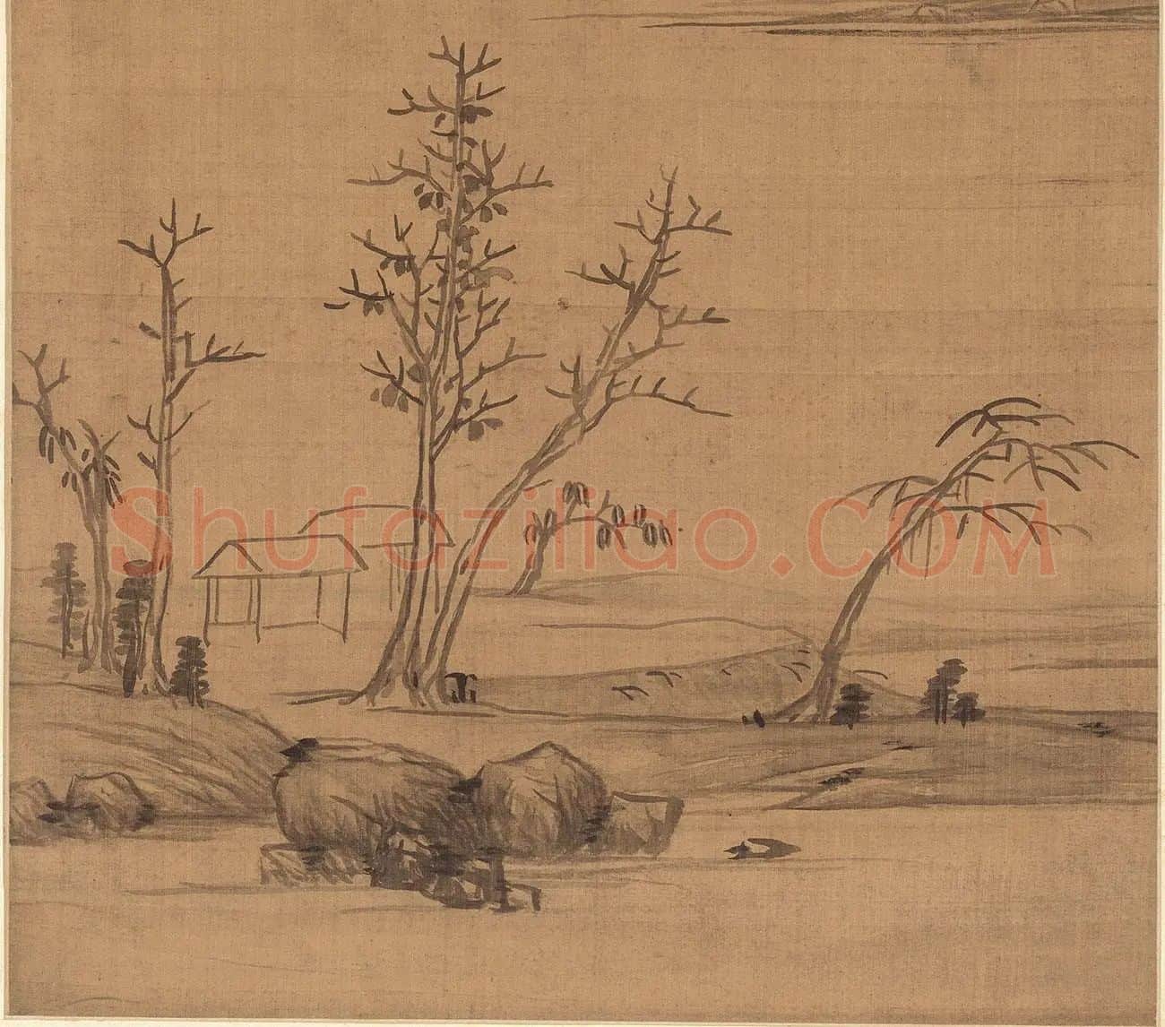 程嘉燧山水画立轴_04
