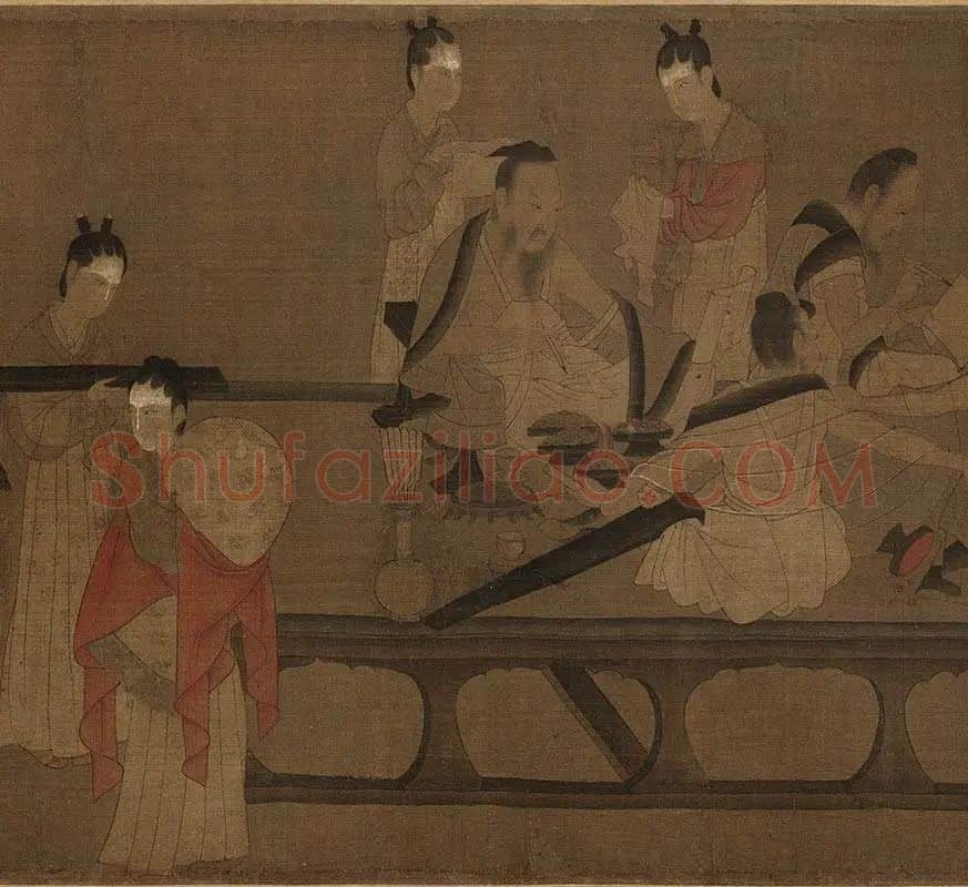 杨子华《北齐校书图》_18