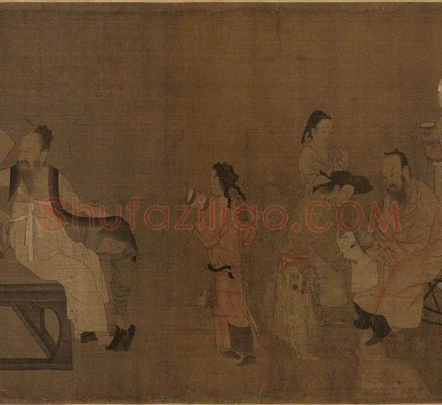 杨子华《北齐校书图》_19