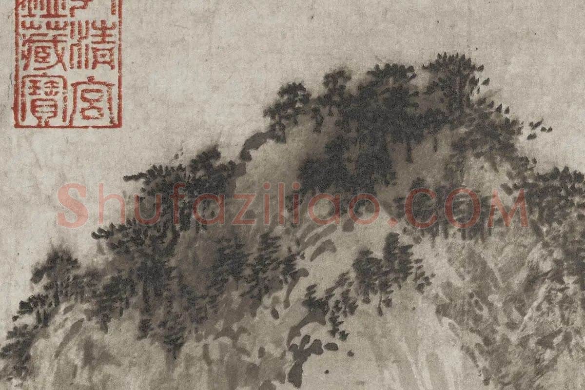 金代山水画《武元直赤壁图》高清大图局部细节 (9)