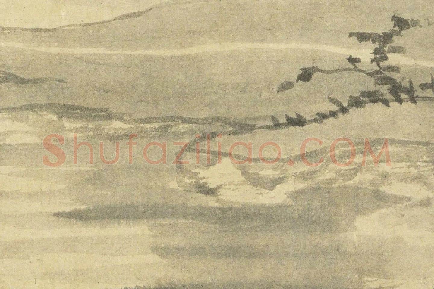 庄麟《翠雨轩图》高清大图局部 (2)