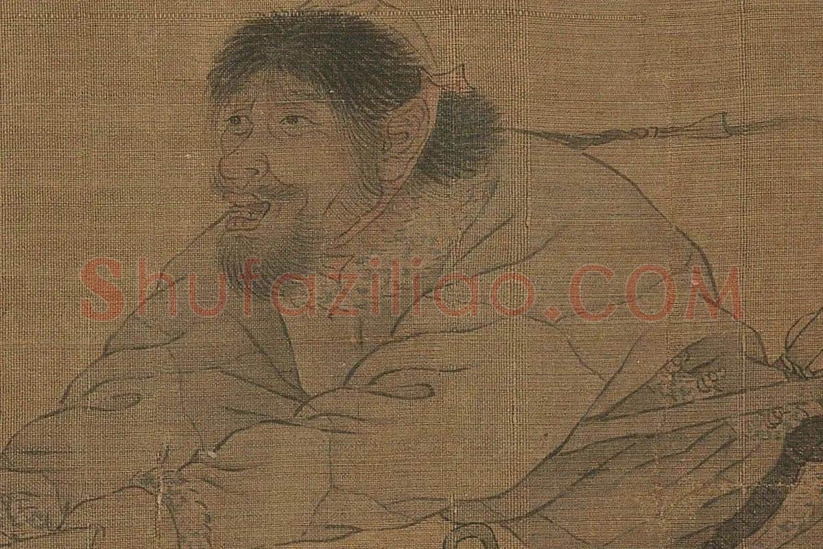 金代·杨微《二骏图》高清大图局部细节 (1)