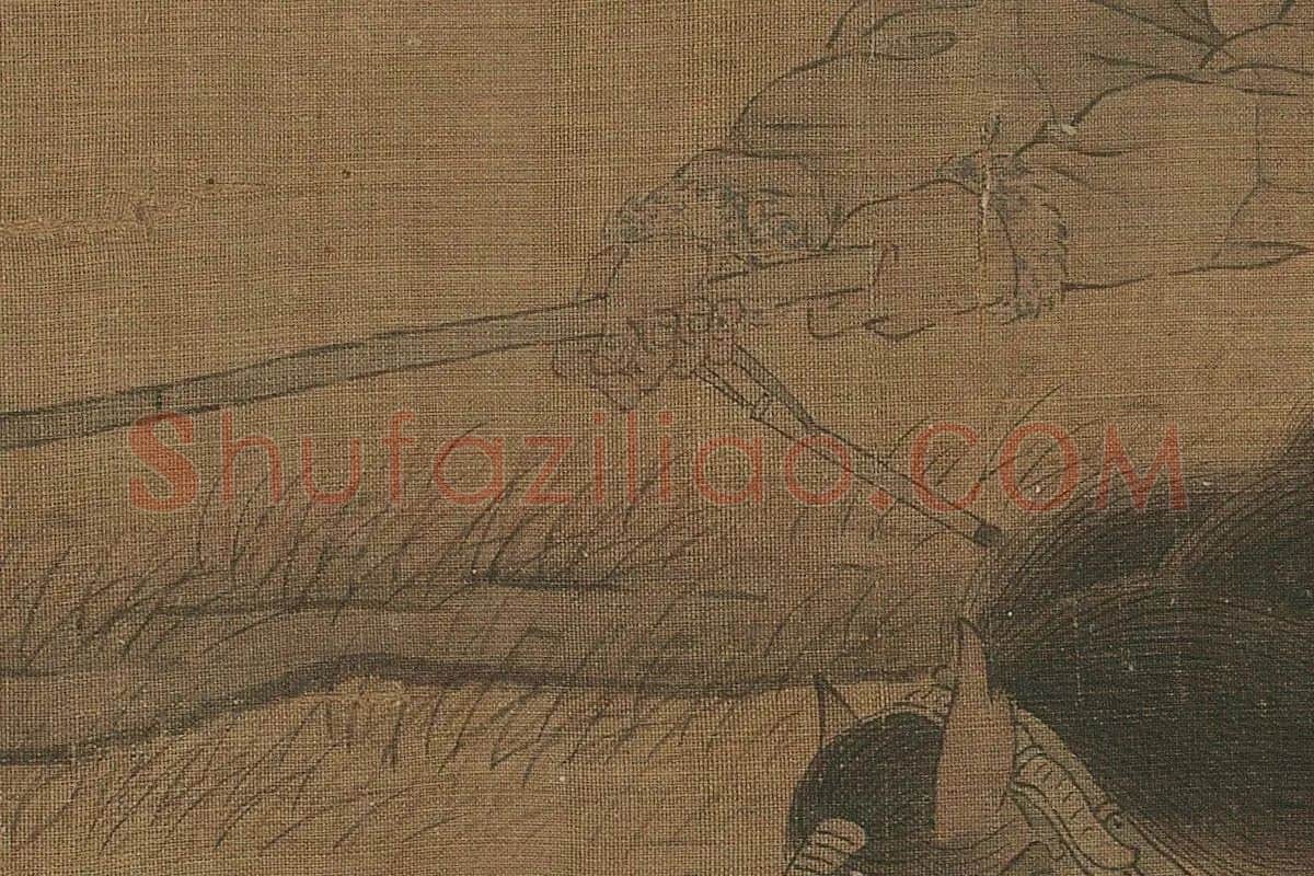 金代·杨微《二骏图》高清大图局部细节 (2)