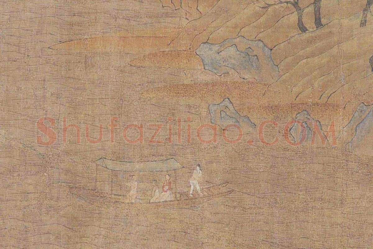 展子虔《游春图》卷局部 (6)