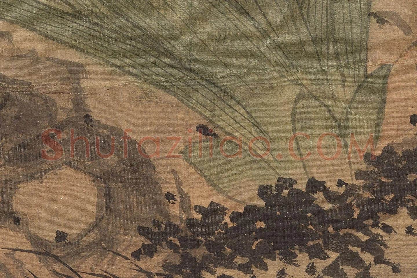 沈周《椿萱图》超清大图局部 (6)