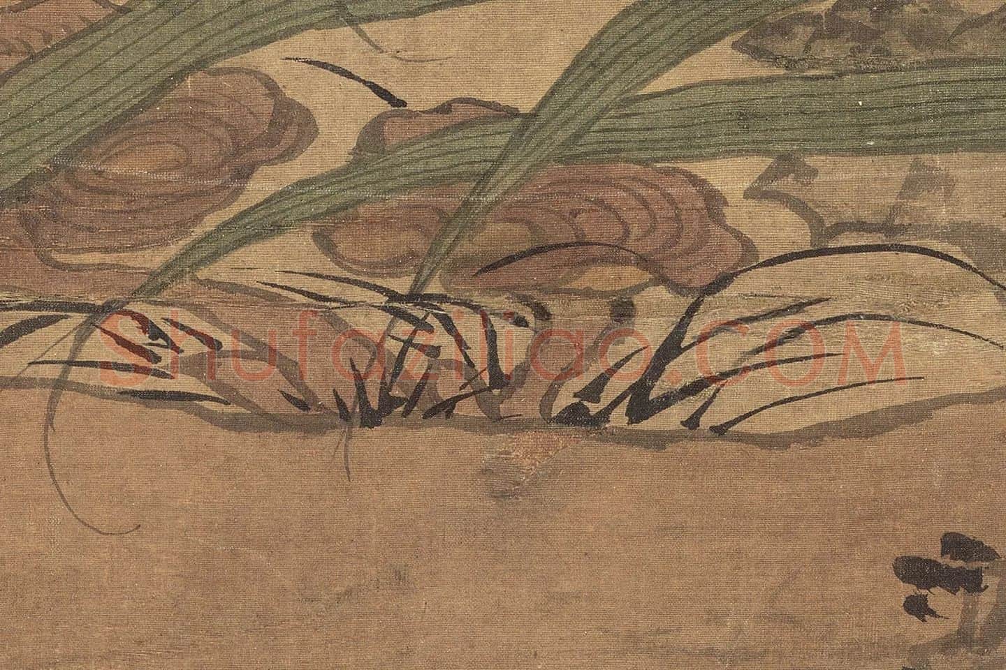 沈周《椿萱图》超清大图局部 (7)