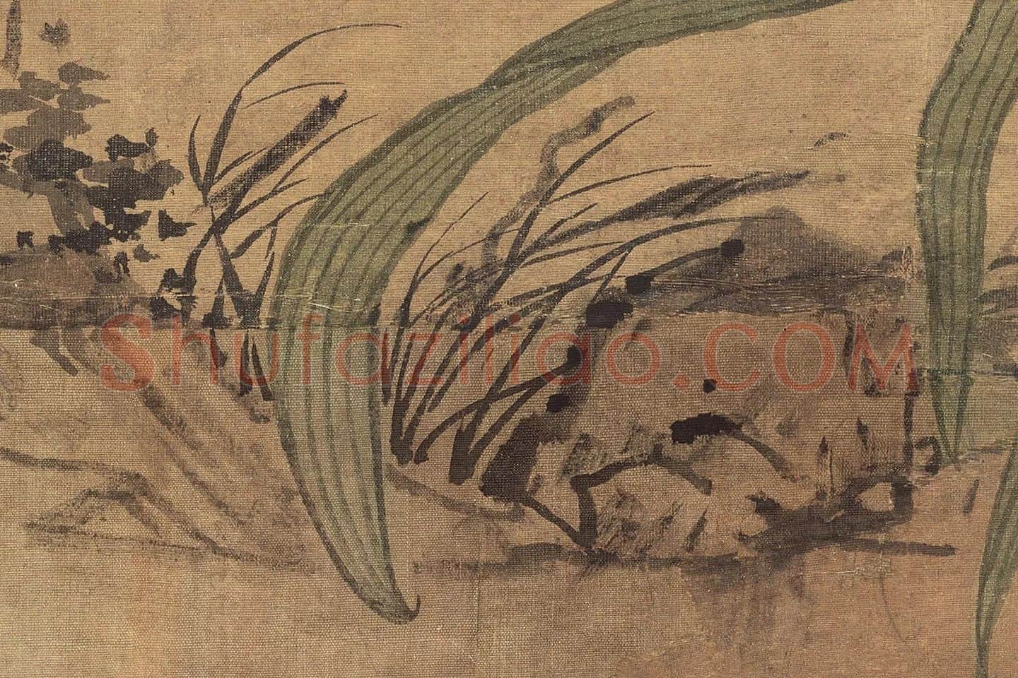 沈周《椿萱图》超清大图局部 (8)