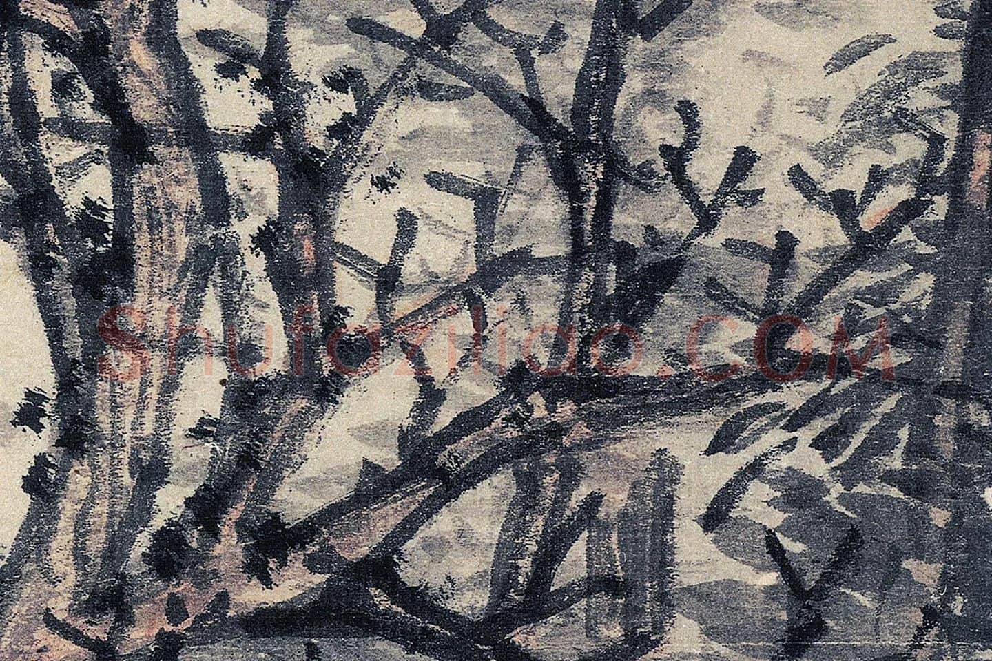 沈周山水画《魏园雅集图》高清大图局部 (5)