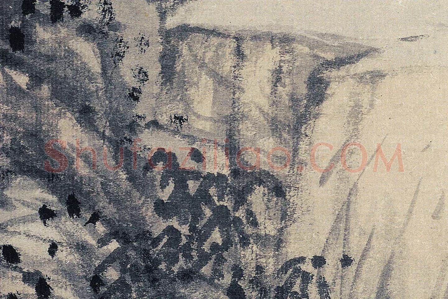 沈周山水画《魏园雅集图》高清大图局部 (7)