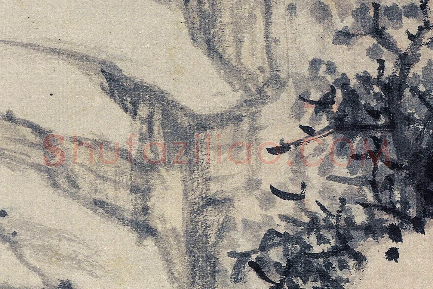 沈周山水画《魏园雅集图》高清大图局部 (8)