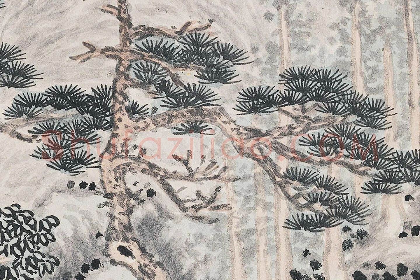 沈周《四松图》局部 (3)