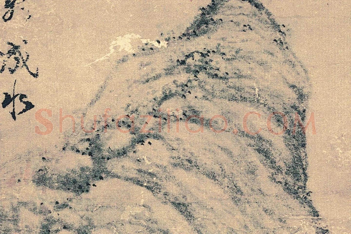 沈周山水《桃花书屋图》局部 (5)