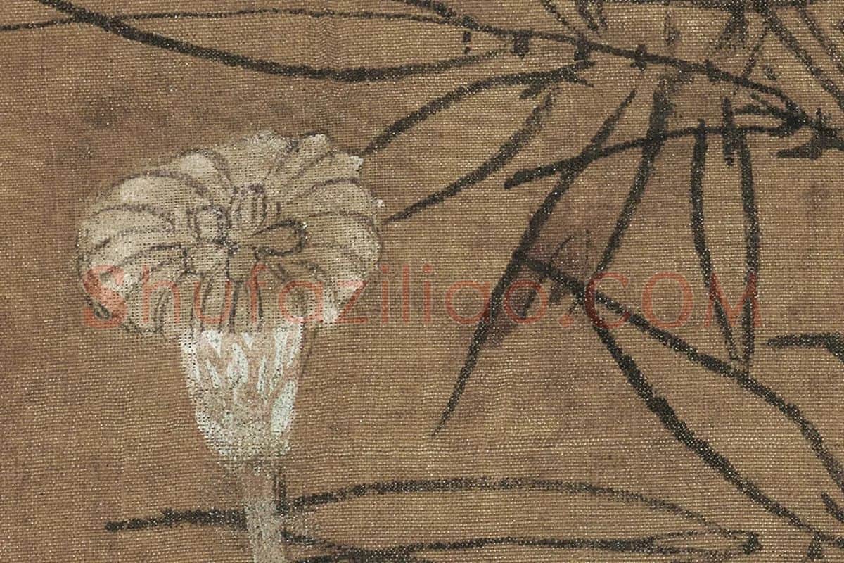 辽《竹雀双兔图》高清大图局部细节 (6)