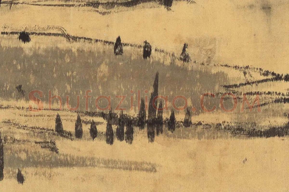 李因《芙蓉鸳鸯图》高清大图局部细节 (4)
