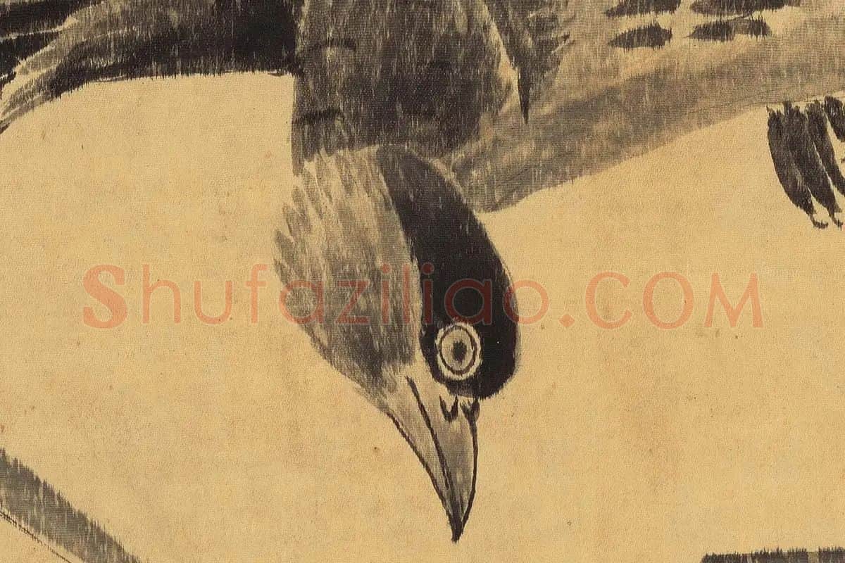 李因《芙蓉鸳鸯图》高清大图局部细节 (5)