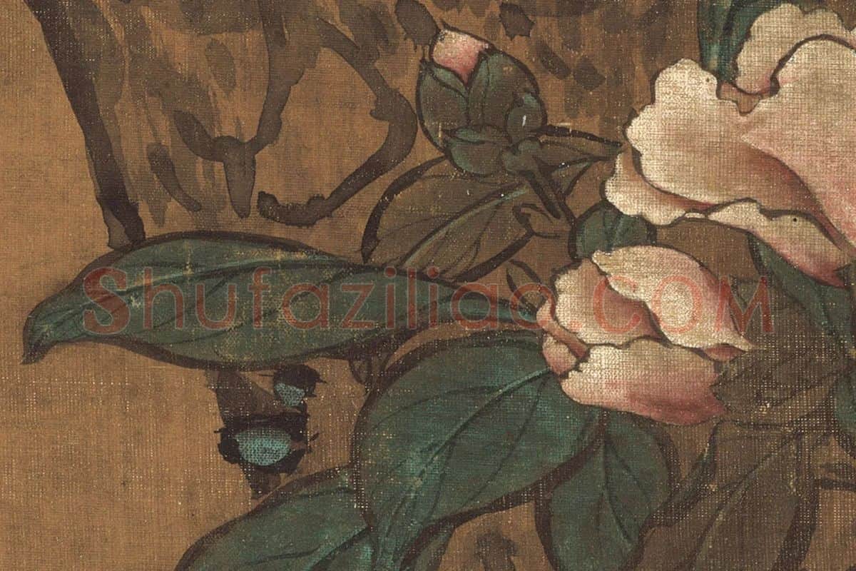 童垲《松鹤延年图》高清大图局部细节 (9)