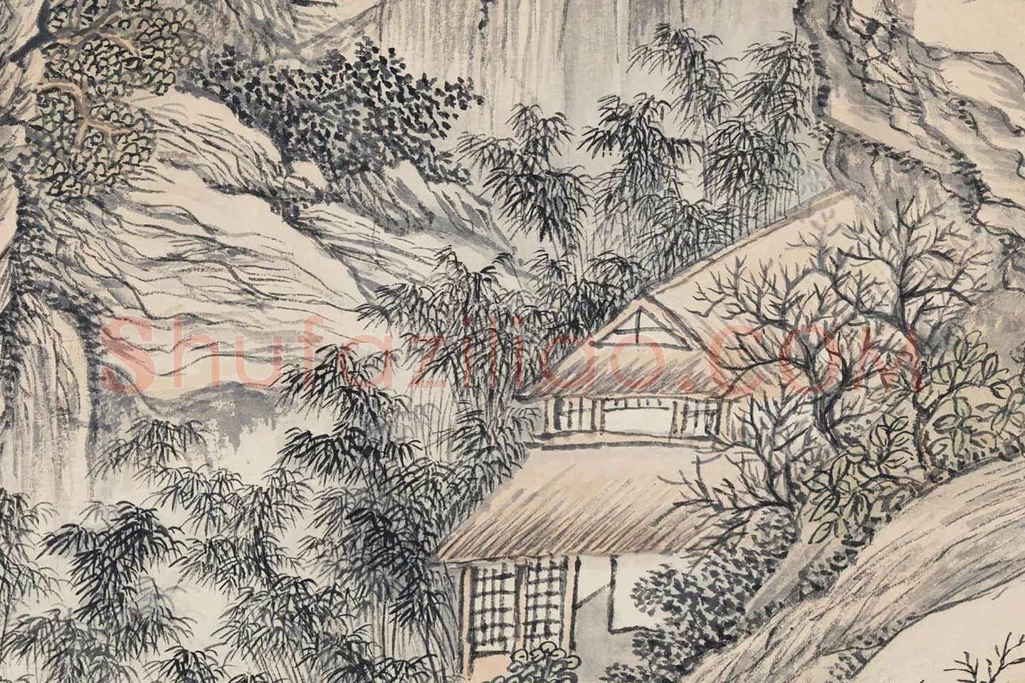 徐溶《仿巨然山水》局部 (5)