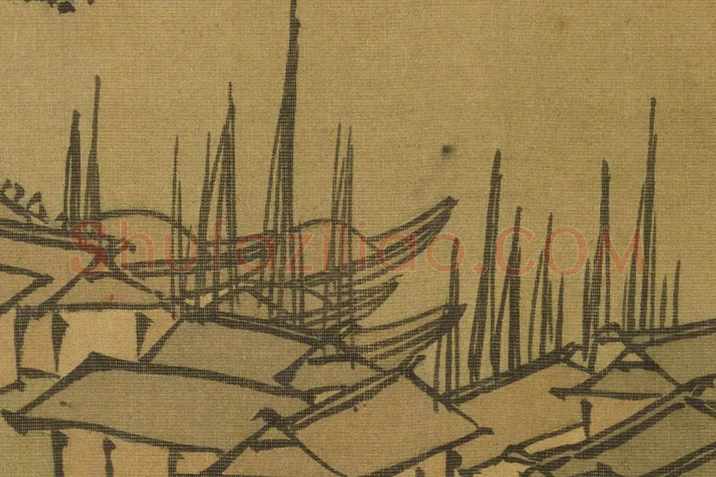 沈周山水《两江名胜图册》高清大图局部 (15)