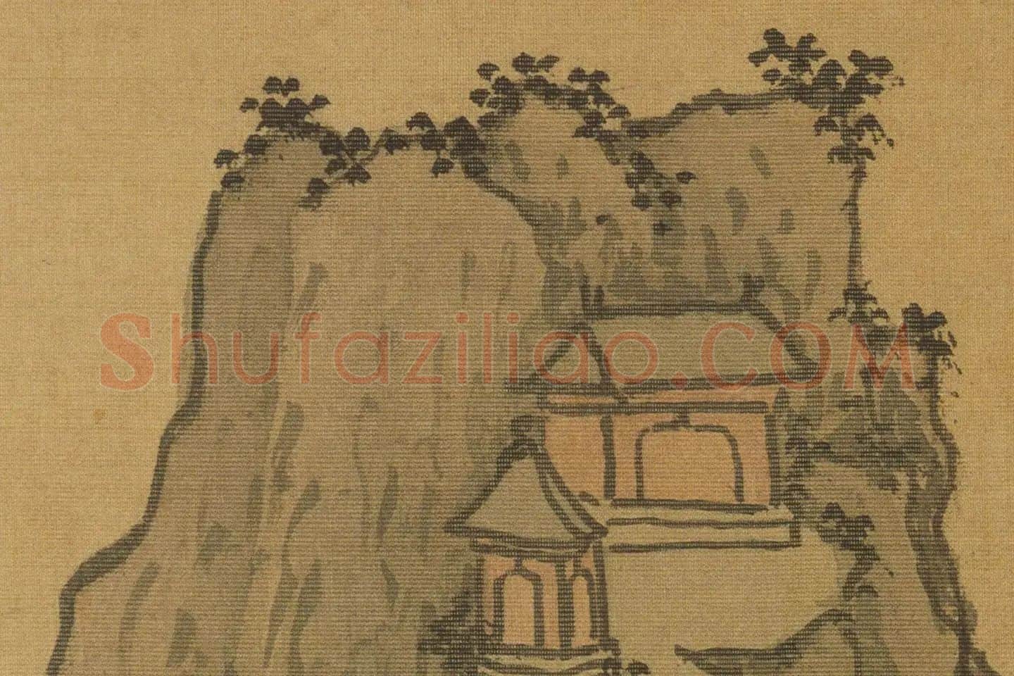 沈周山水《两江名胜图册》高清大图局部 (19)