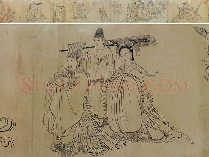 吴道子人物画《送子天王图》